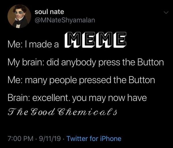 1 like = 1 serotonin