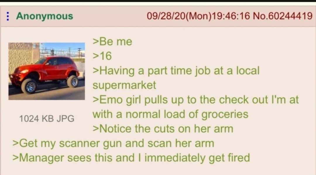 Did he see a price though?