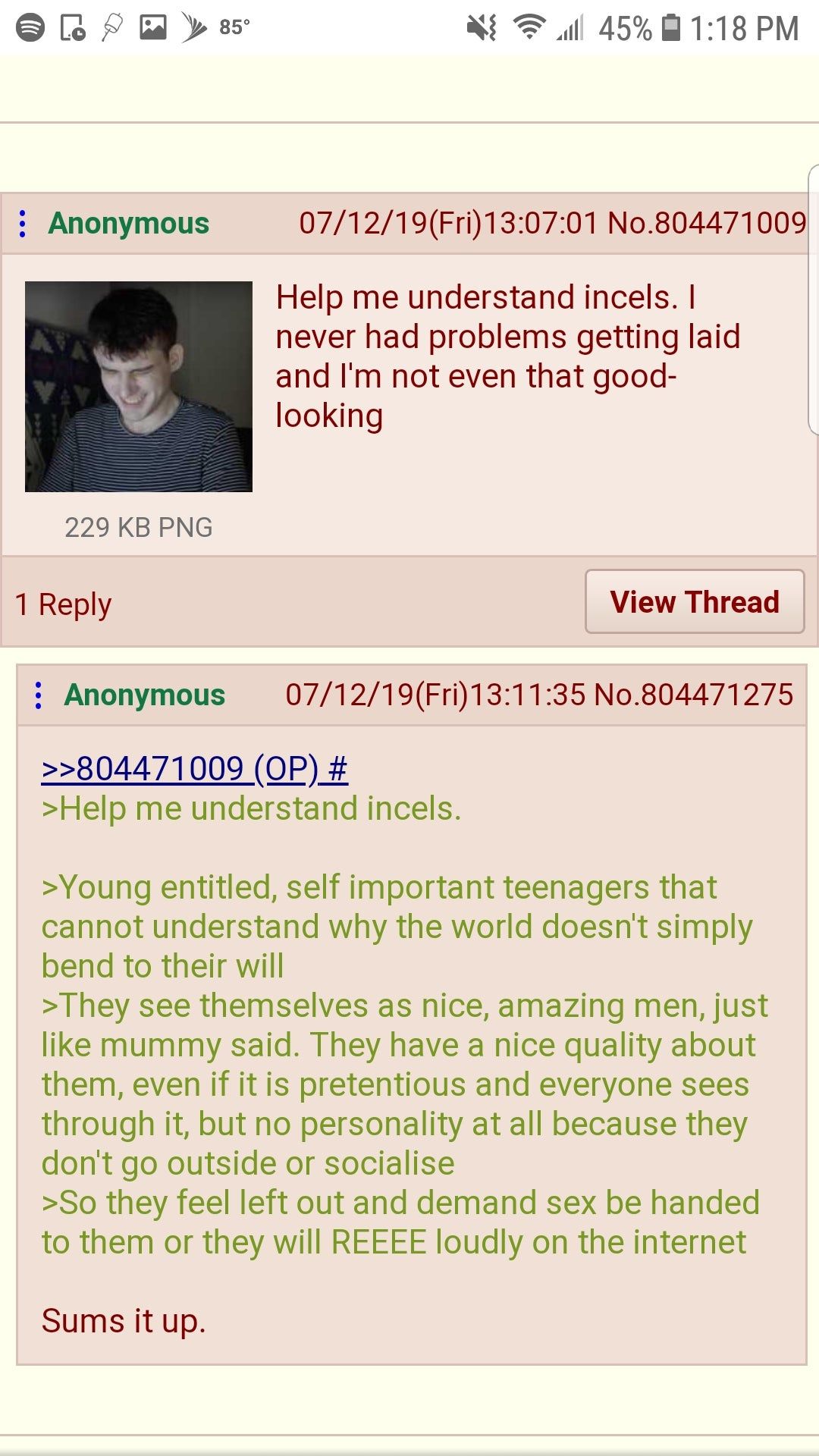 Proceeds to blame mom