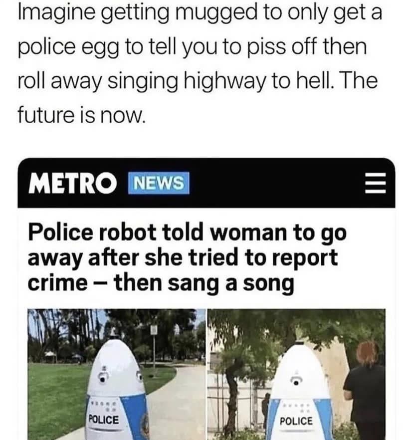 Police egg from hell