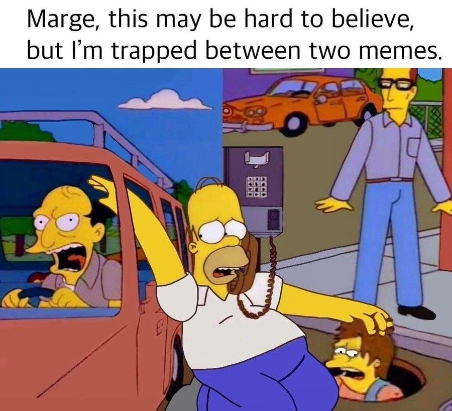 "While we were rescuing your husband, the third panel burned down"