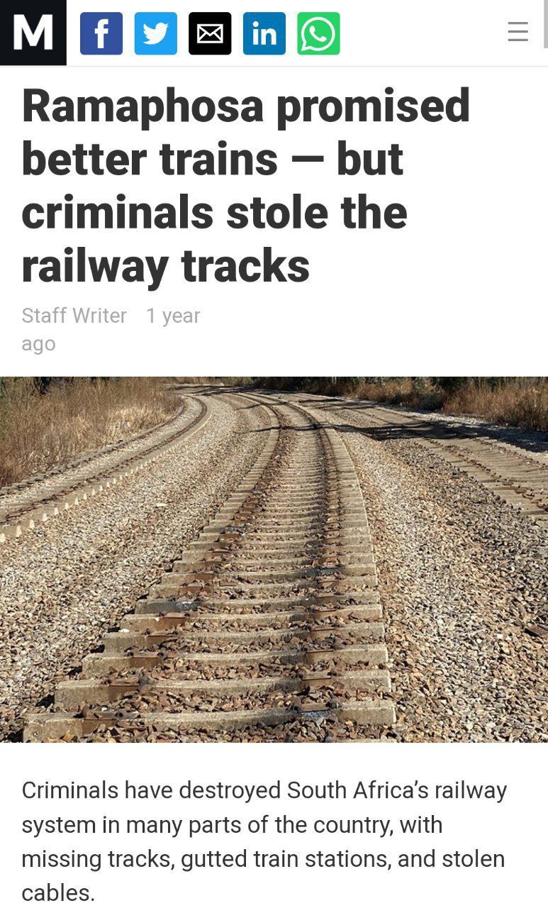 Can't have shit in Ramaphosa