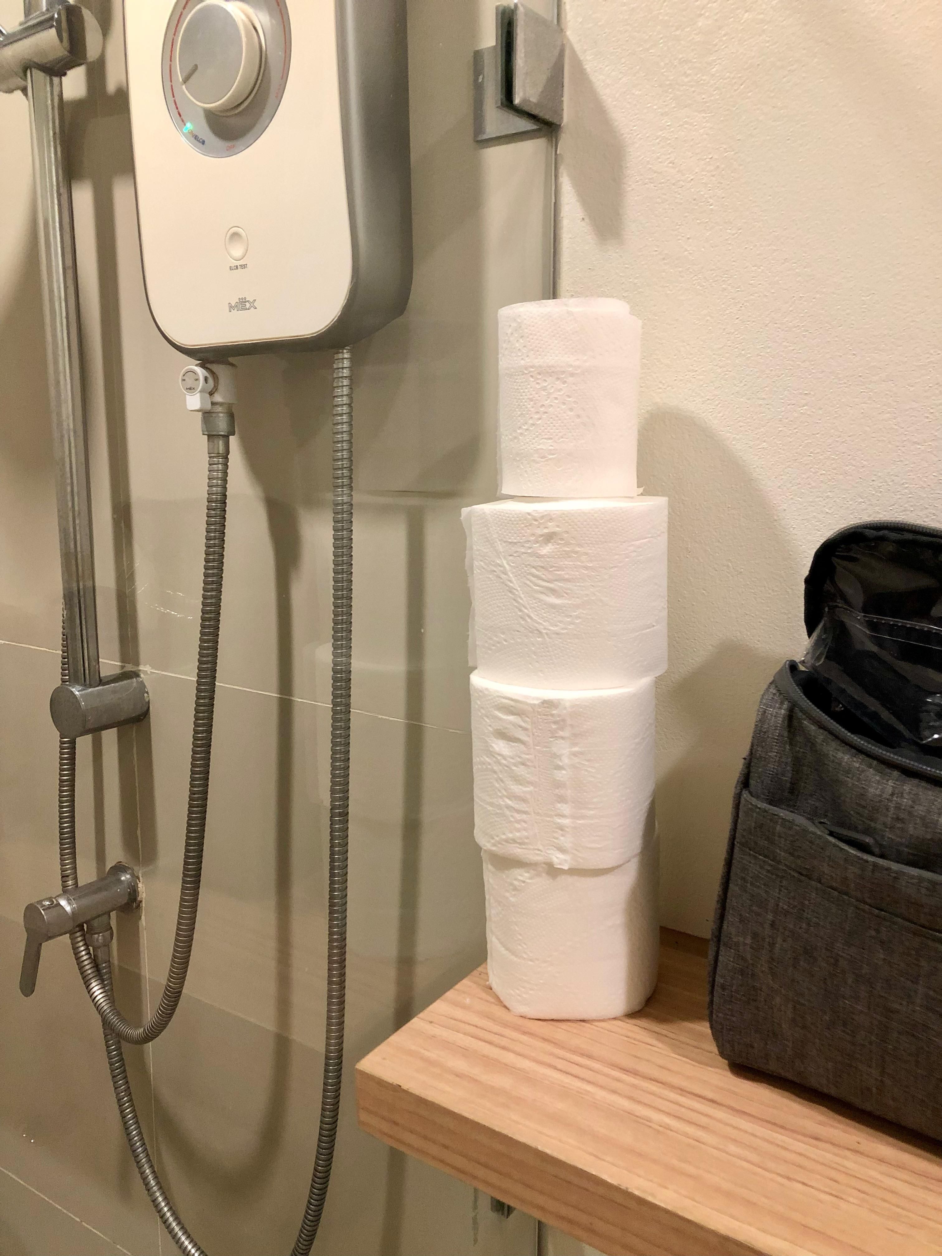 The hotel I’m staying in keeps adding a new roll of toilet paper every day even though I’m not using any.