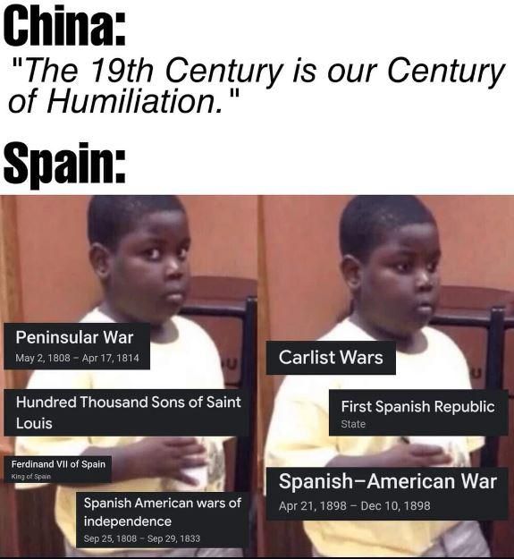 Yikes, at least thanks to this Spain remained neutral in the world wars.