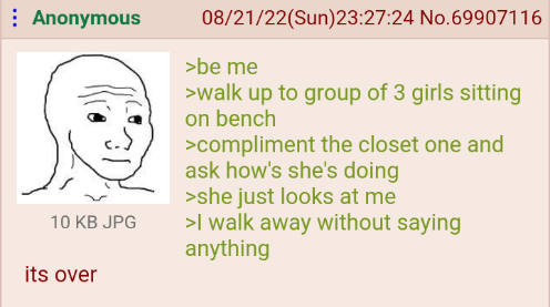 For more dating tips follow Anon's river of tears
