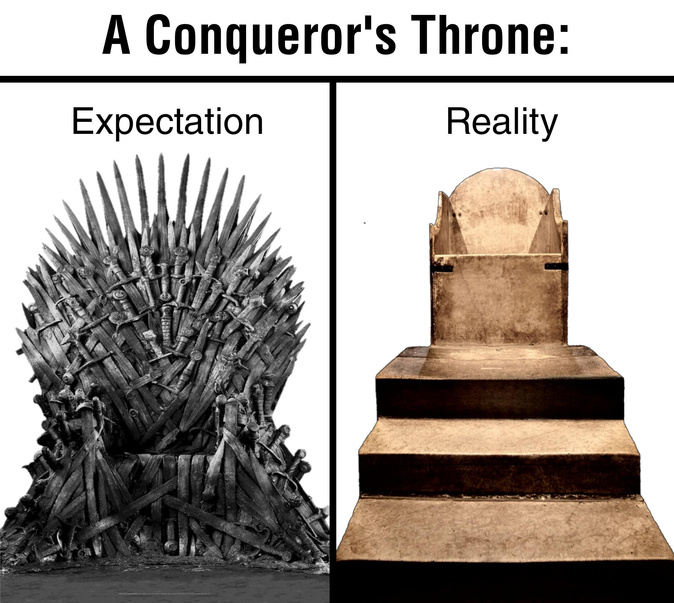 Conquerors don't need the extra bling. They are the bling.