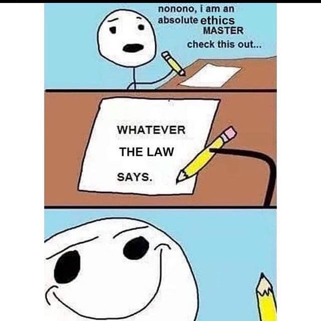 The law is the law and we can't change that