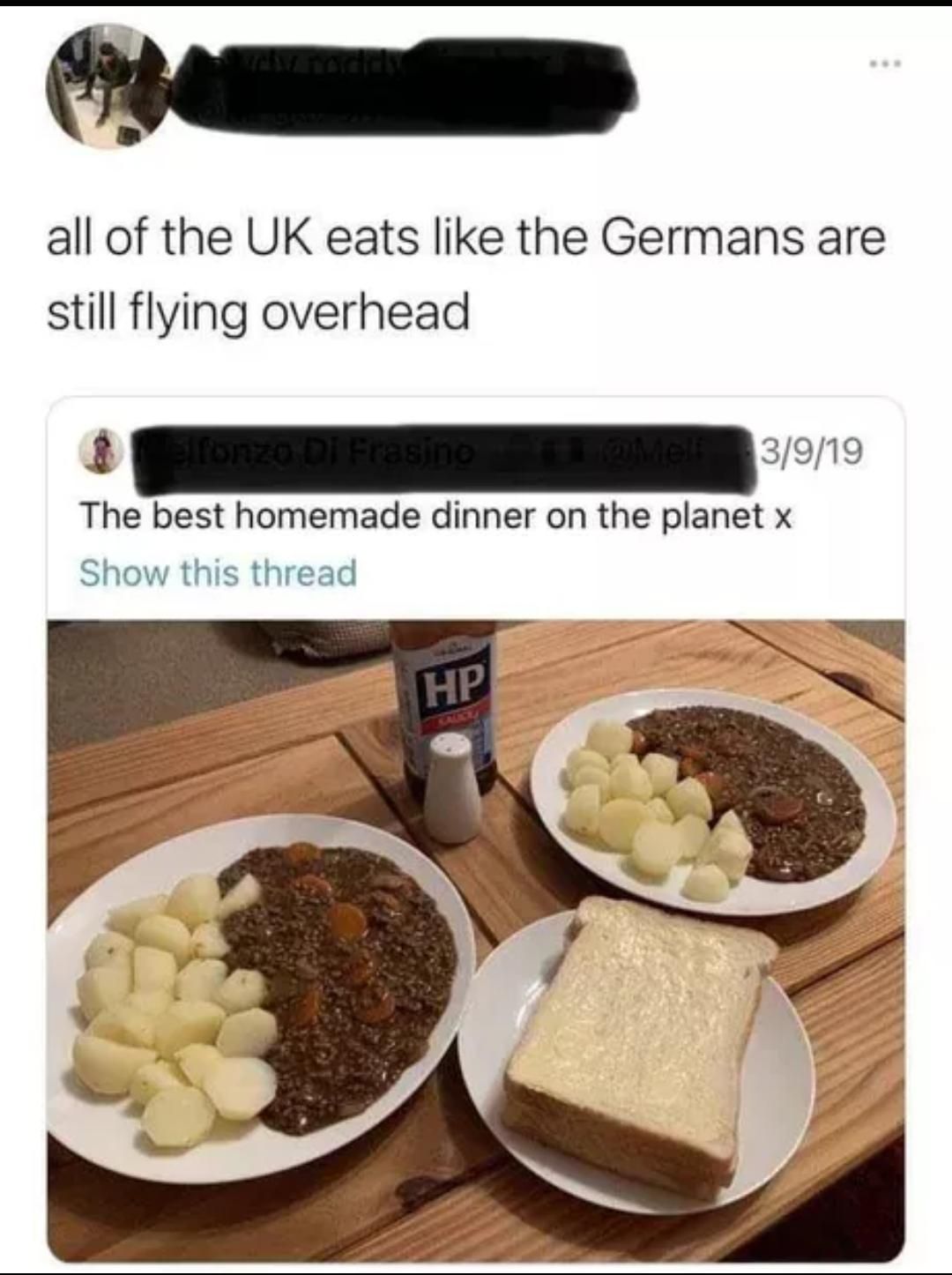 Poor British people enjoying their prosperity