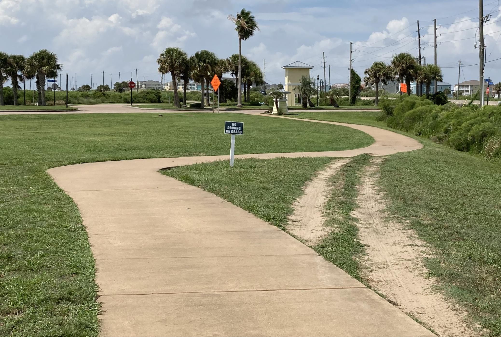 Spotted in real life while driving in a golf cart to the beach. They could have moved the sign 5 feet to the right and solved this problem.