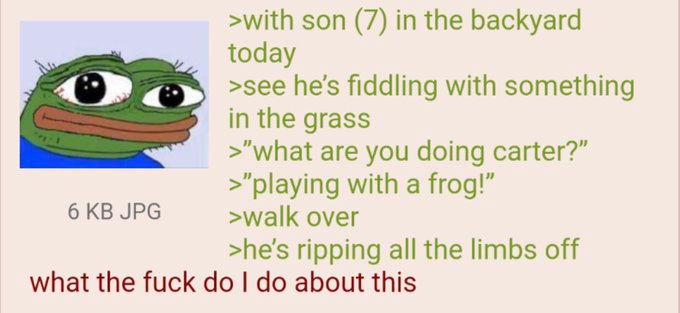 Dead frogs are a JoJo reference