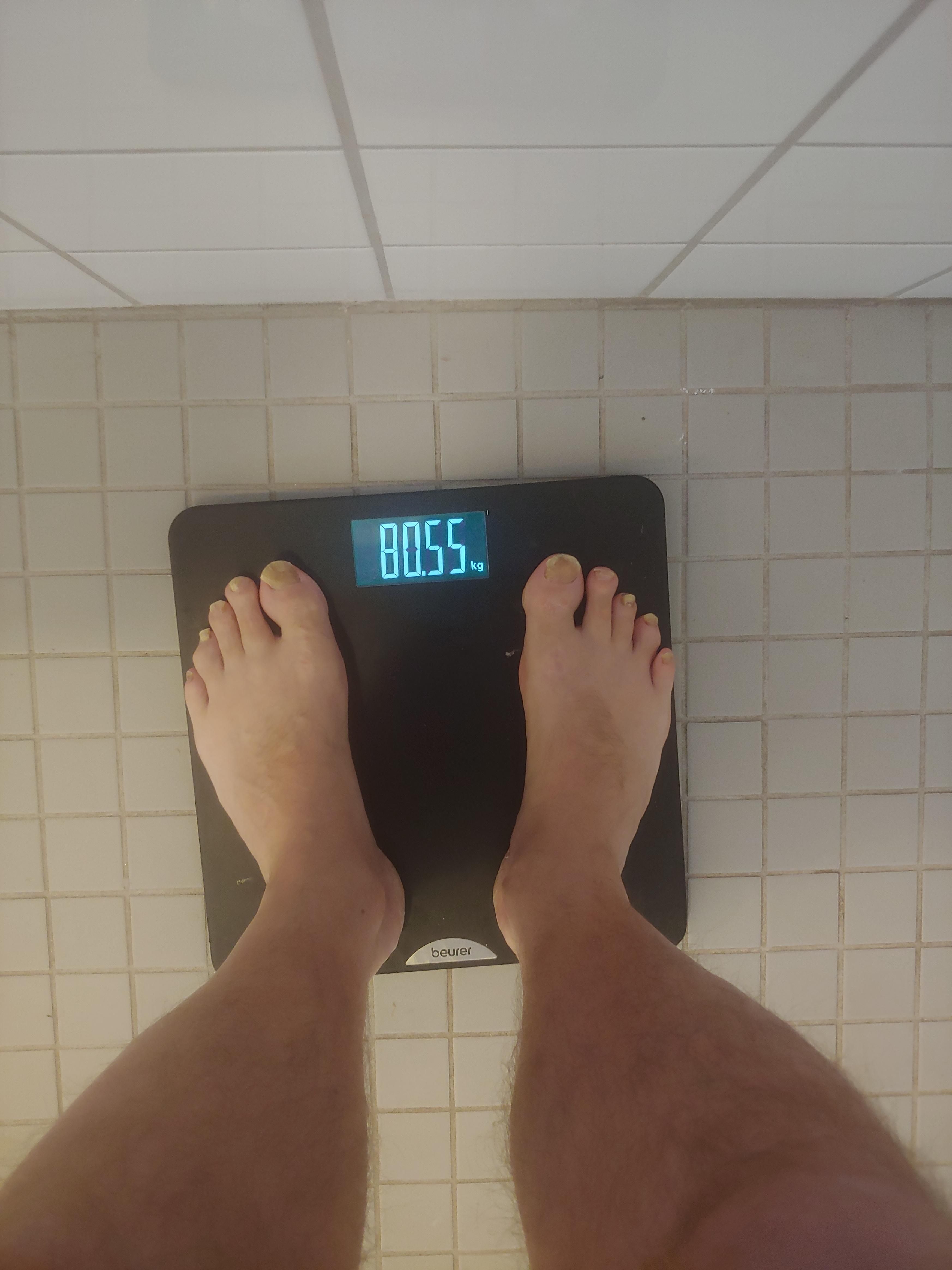 I was afraid my weight was too high, but it's not. It is...