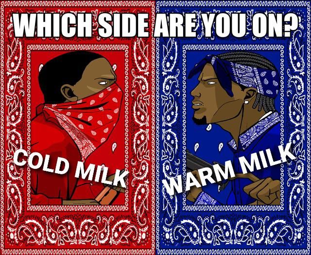 I say warm milk is best even in summer