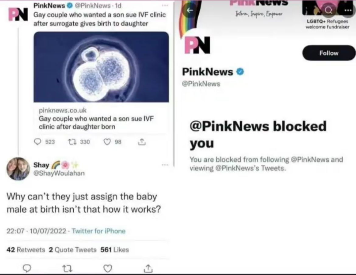 seems like they can't assign the baby a penis though