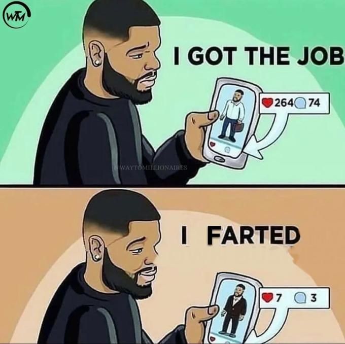 *edit* "I shat my pants" *1000 likes*