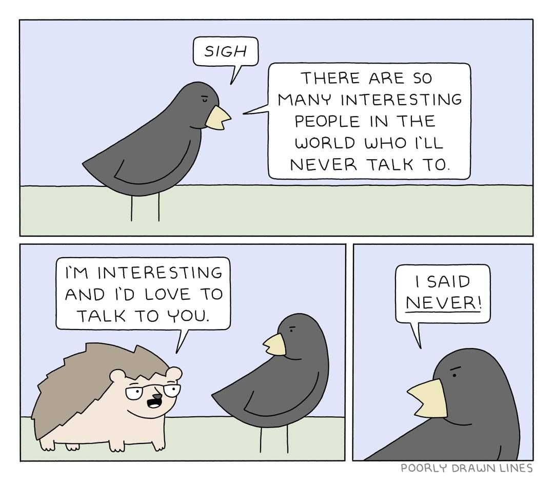 Social interactions by yours truly