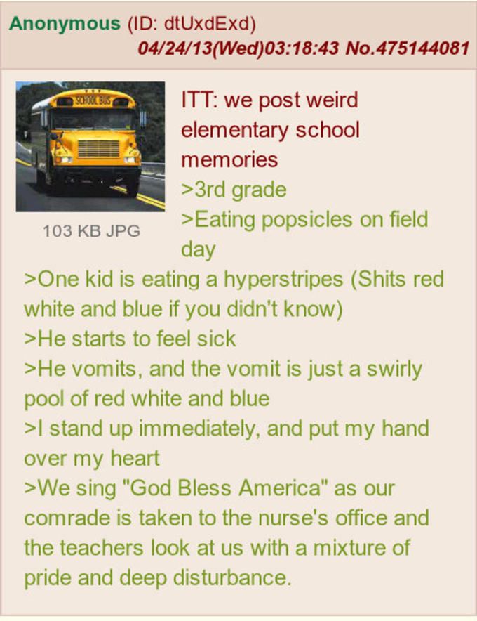 Glad they bought the nurse's office with them on field day