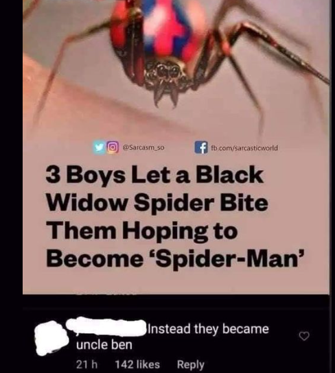 In all the other trillion parallel universe, Peter just died after the spider bit him