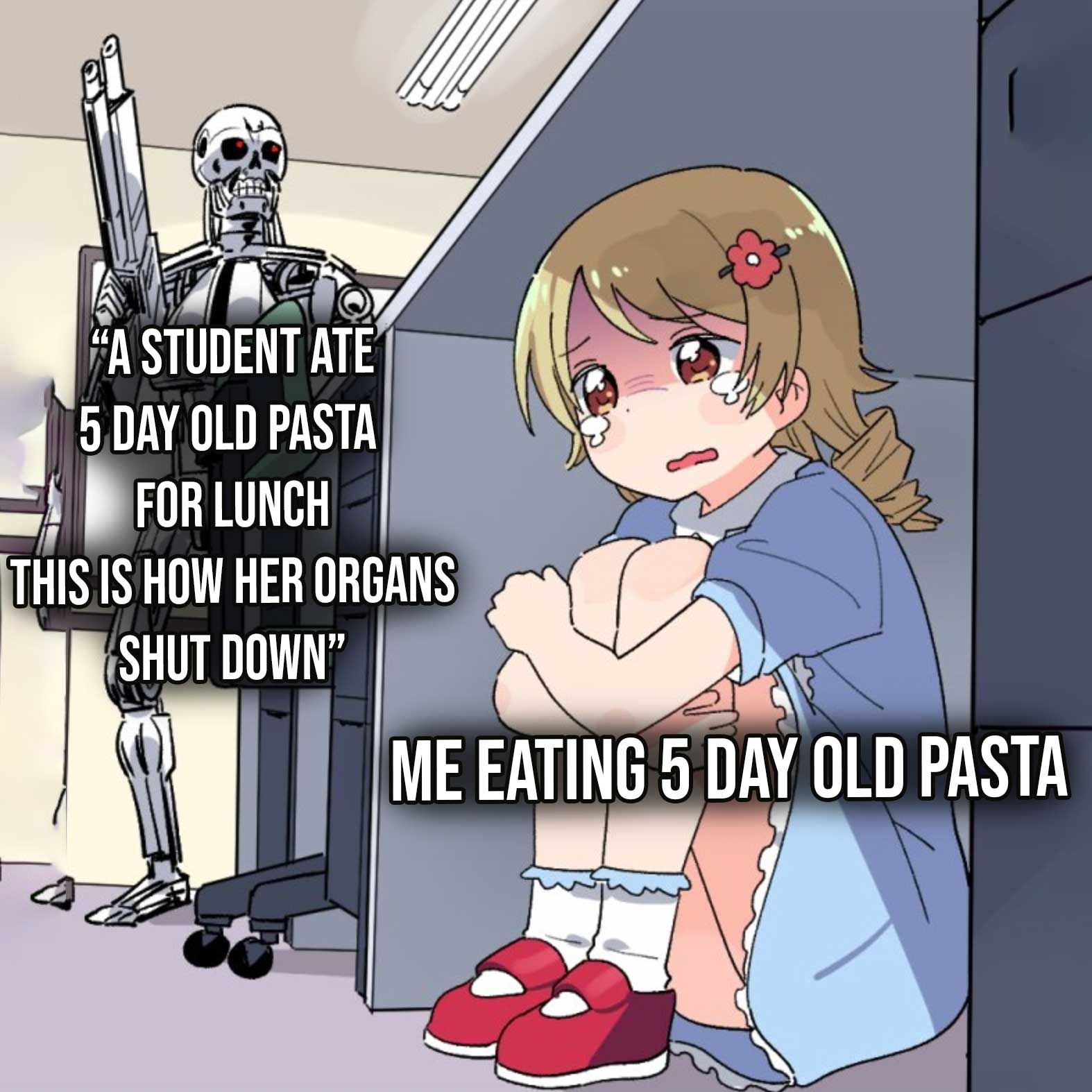 The trick is to build up tolerance first using 3 day and 4 day old pasta