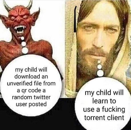 And the use that torrent client to download a song that ends in .exe
