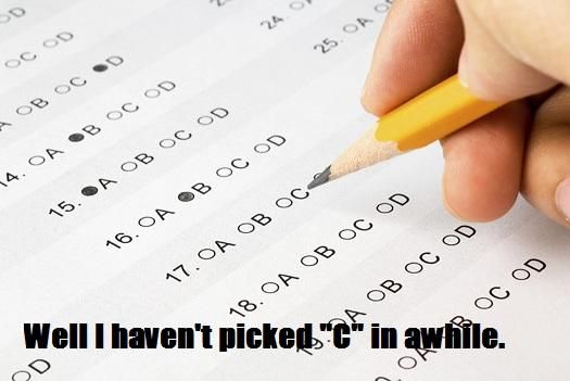 It's a psychology exam about pattern recognizion