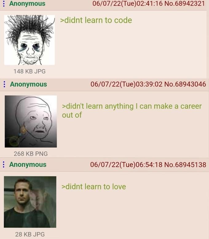 > didn't learn to live and laugh