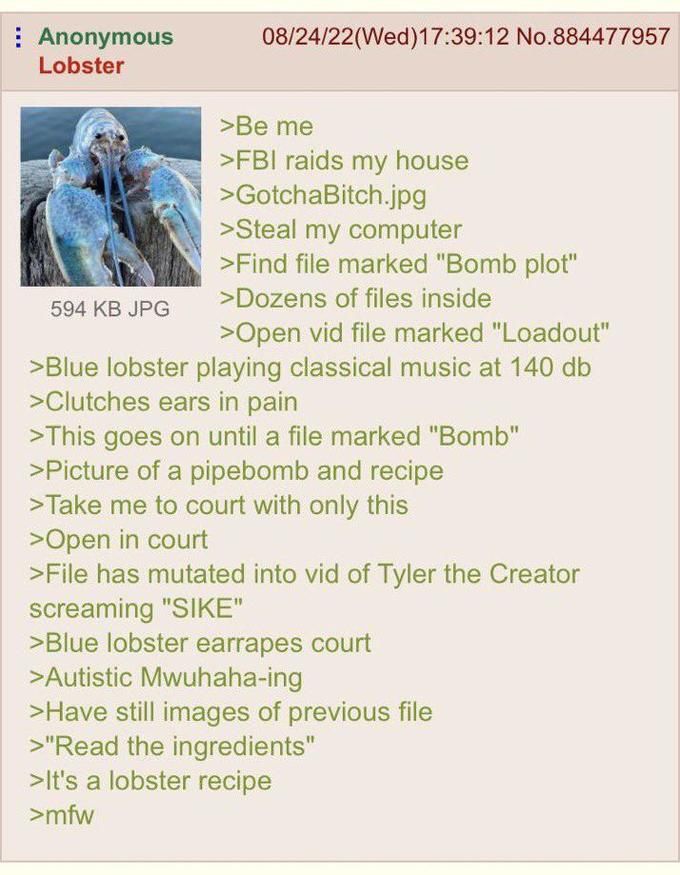 Anon then got put into custody and shot himself in the back 6 times