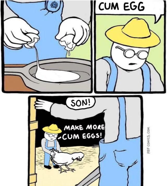 Bird cum is stored in the eggs