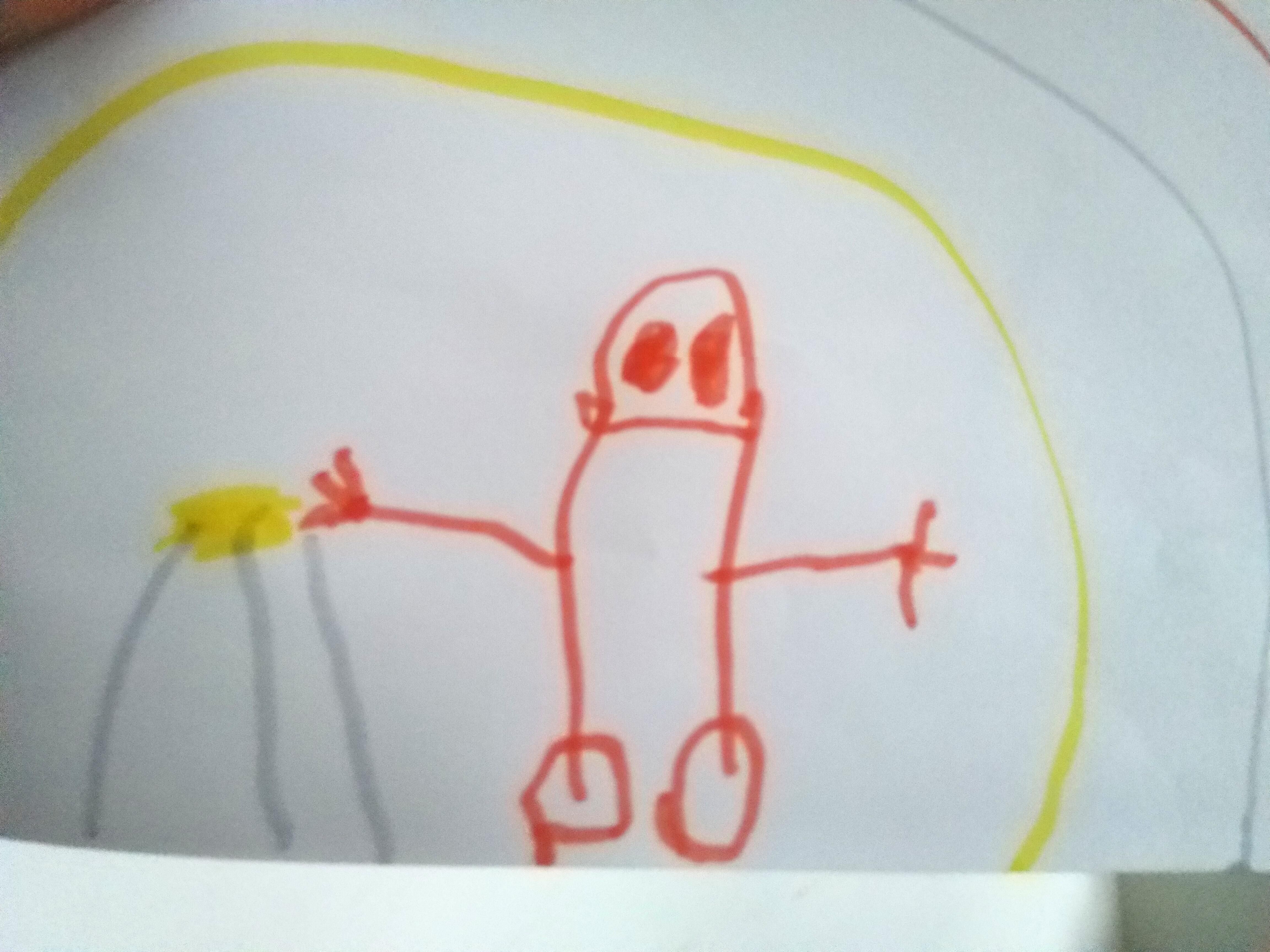 My 5 Year Old Sons Picture Of Me