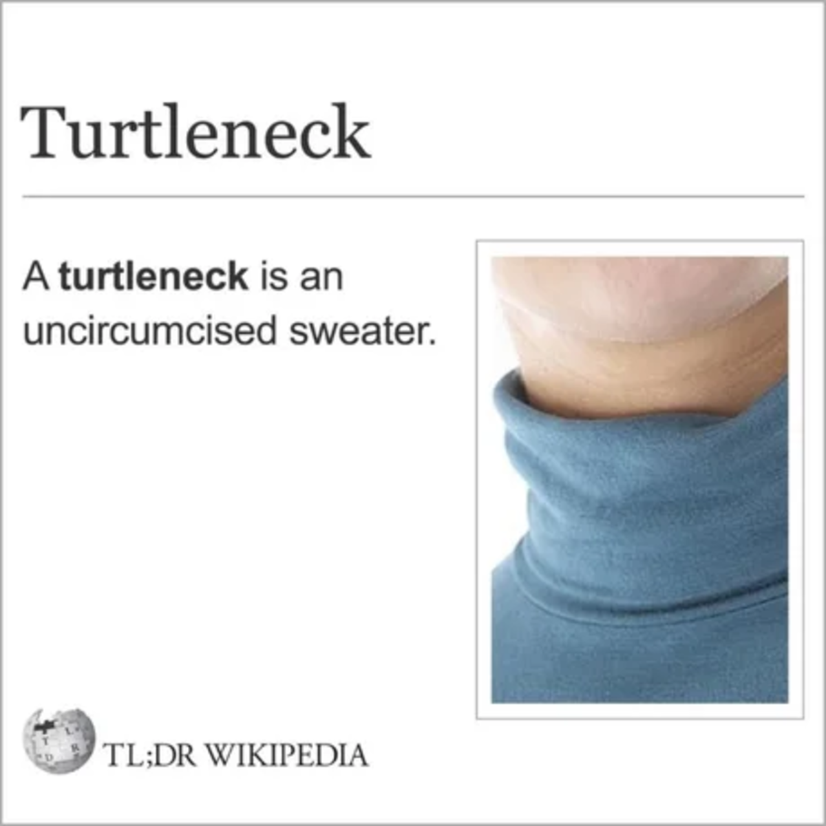 Jews fear the turtleneck