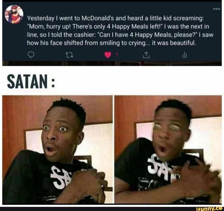 Satan himself is scared