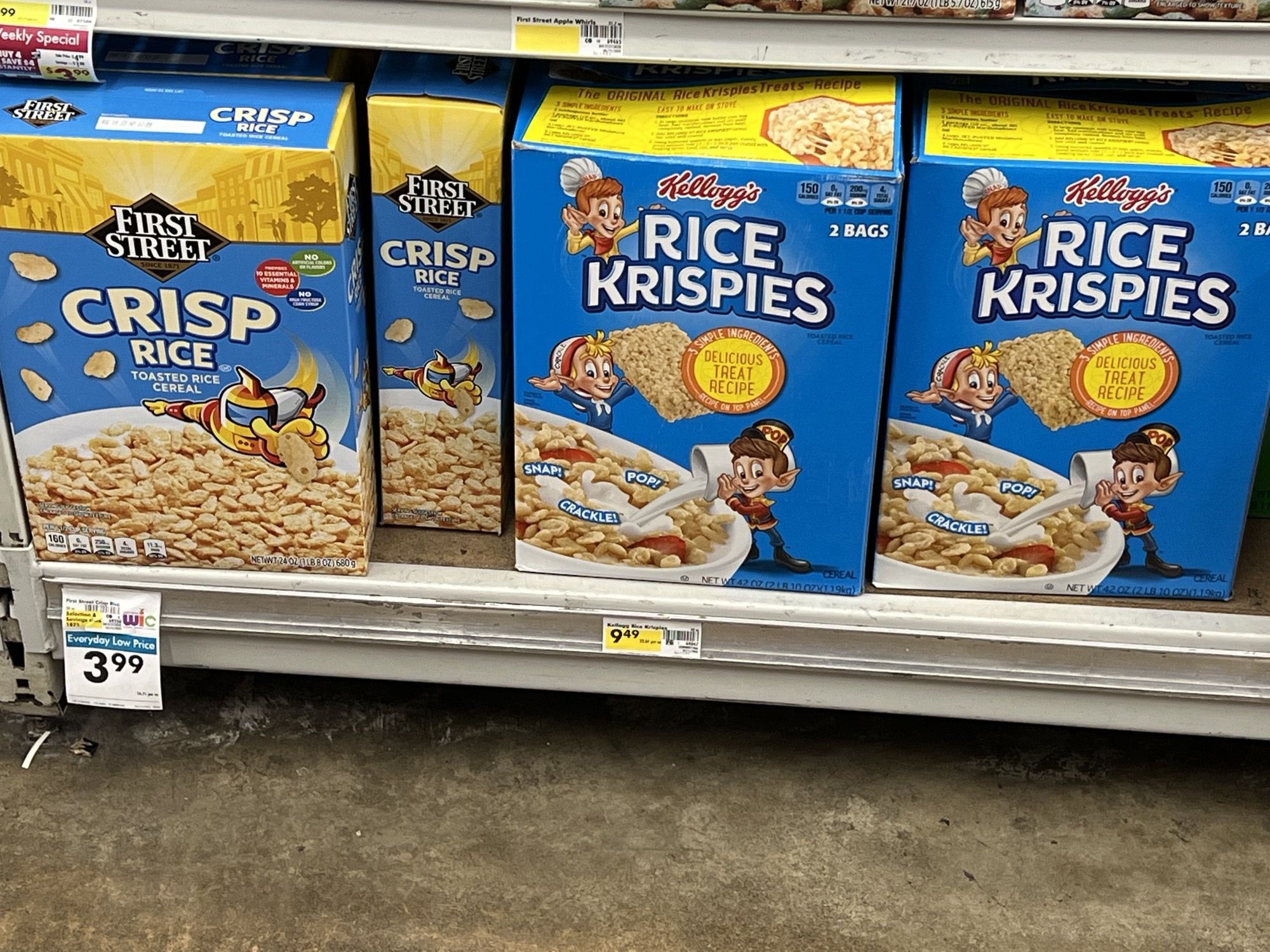 My girlfriend asked me if I was alright with “Crisp Rice”