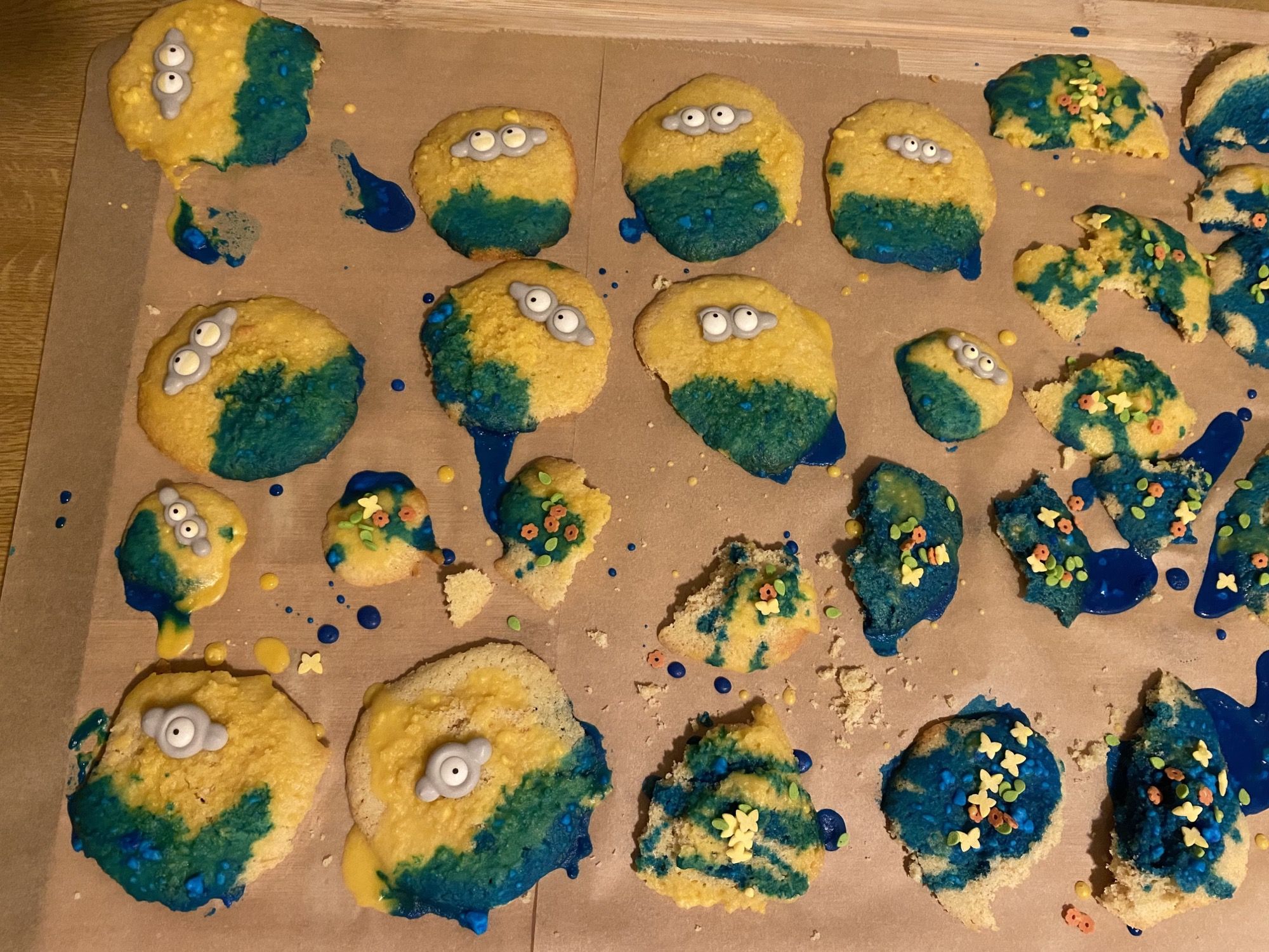 My girlfriend tried to bake Minion cookies…
