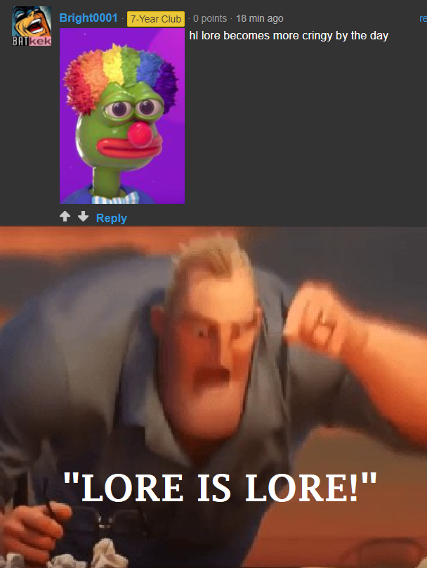 Loooore, lore, lore, loooooooore!