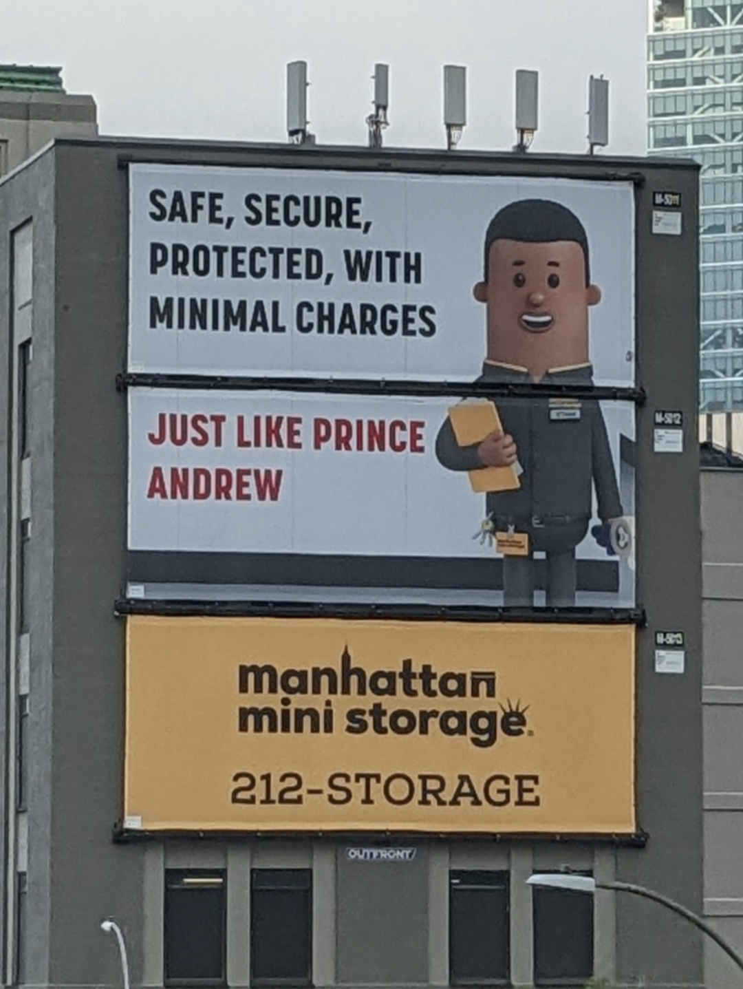 Manhattan mini storage has no more Fs to give