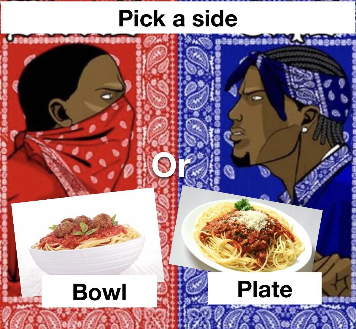 The bowl is the superior vessel for spaghetti