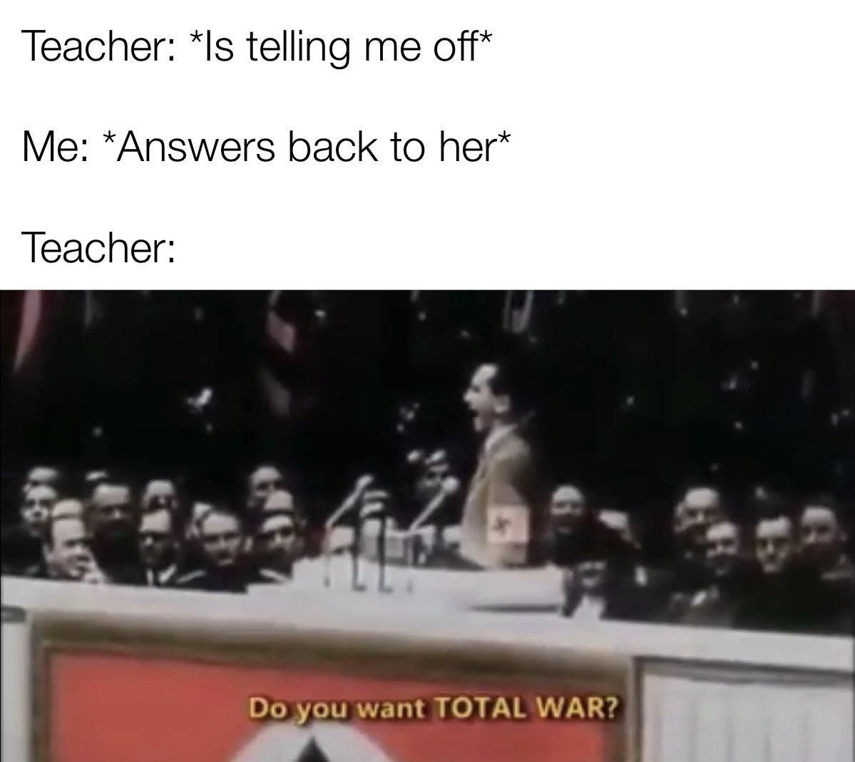 Now the whole class gets punished.