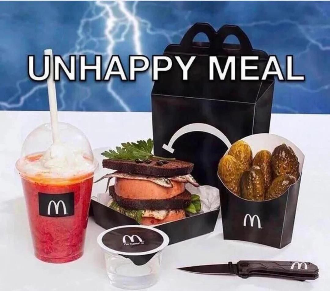 Unhappy meal: the most unhappiest meal you've seen
