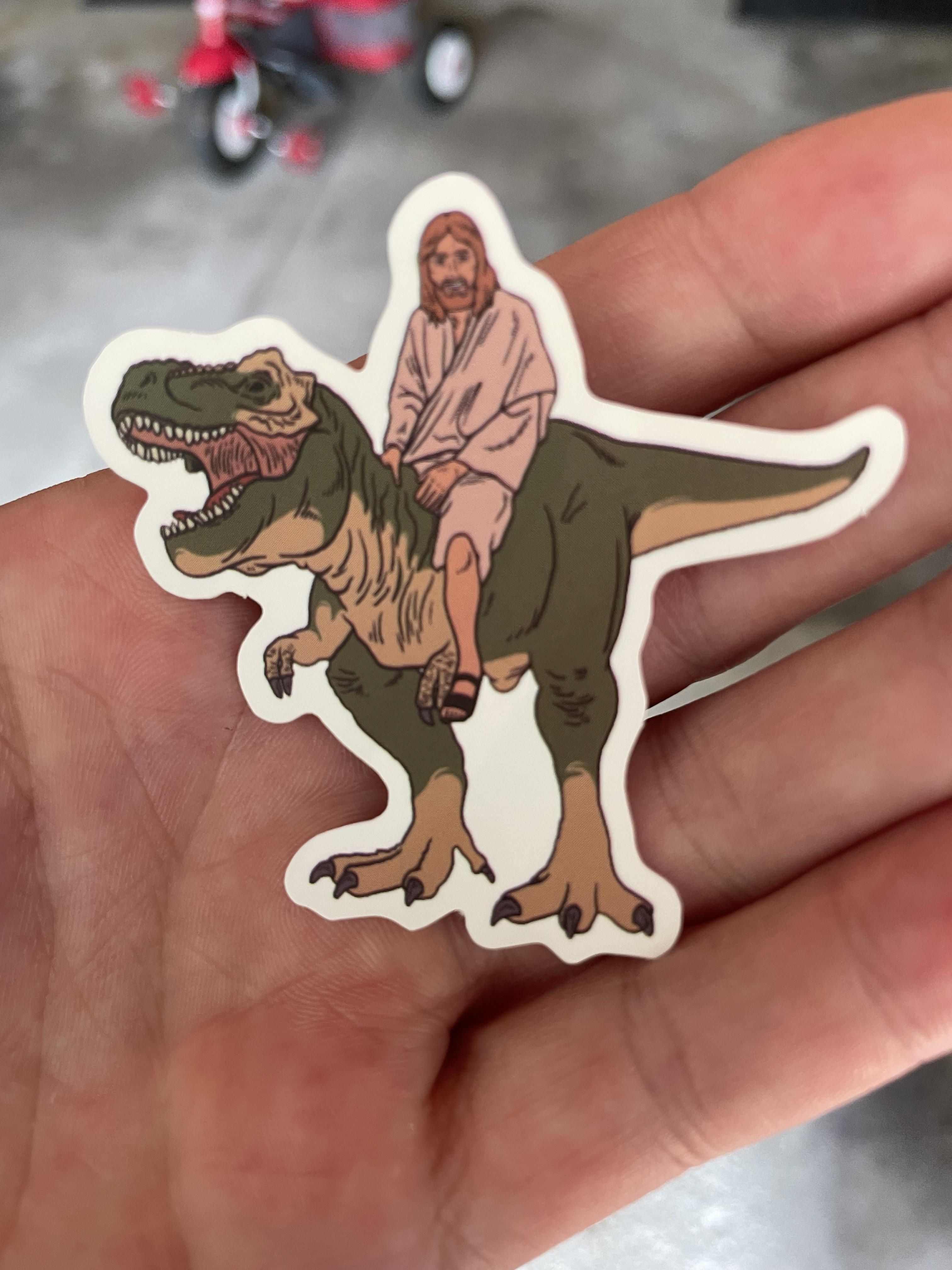 This came in a pack of random Dino stickers for kids.