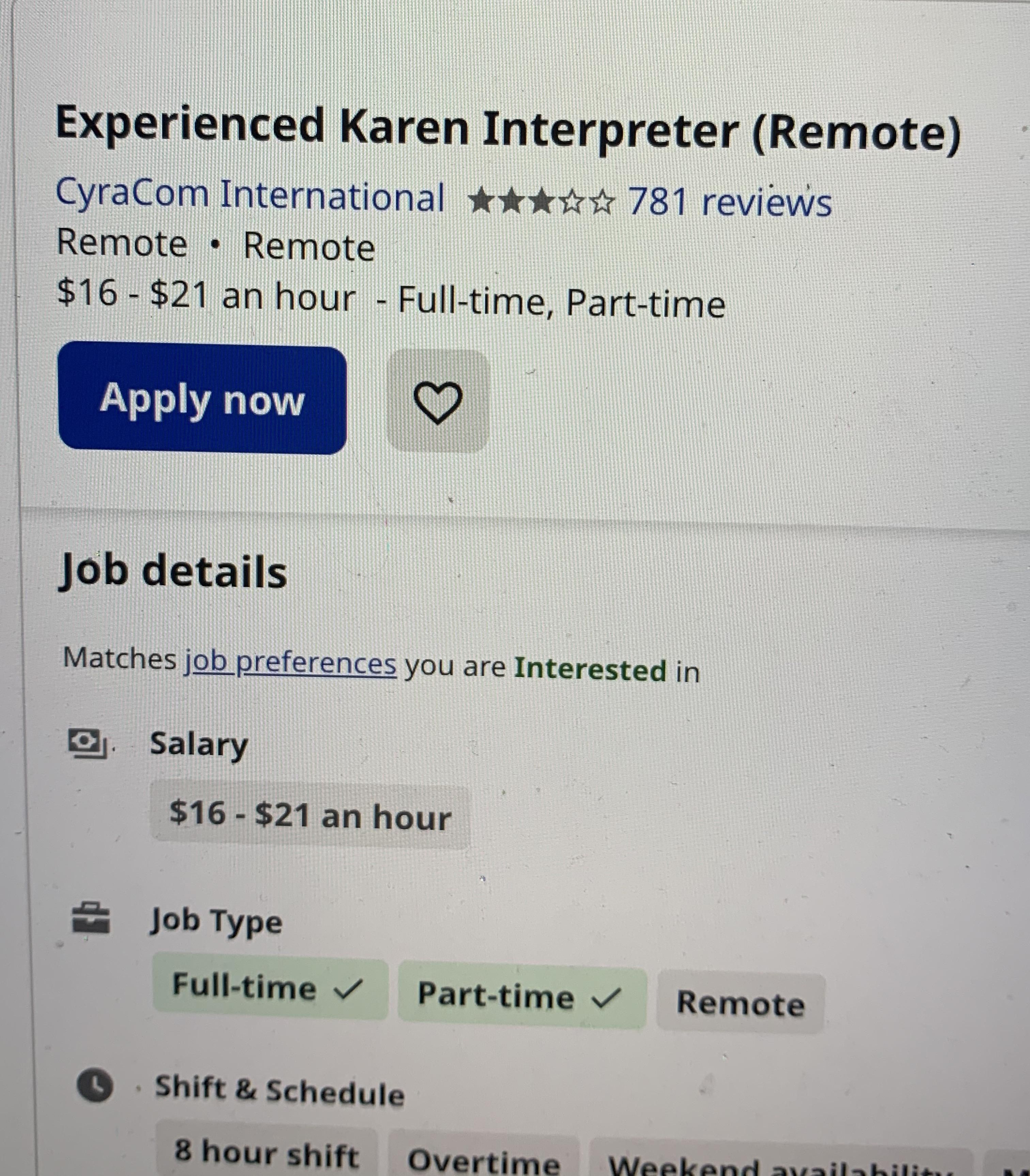 Applying for remote jobs and I come across this one. How experienced is experienced?