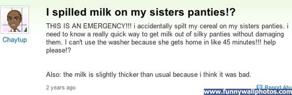 Sure... milk ;)