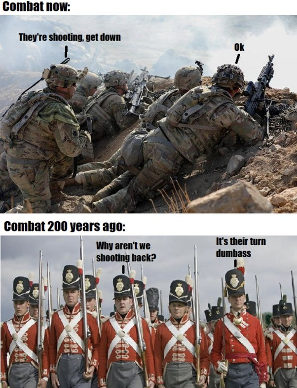 Combat has evolved