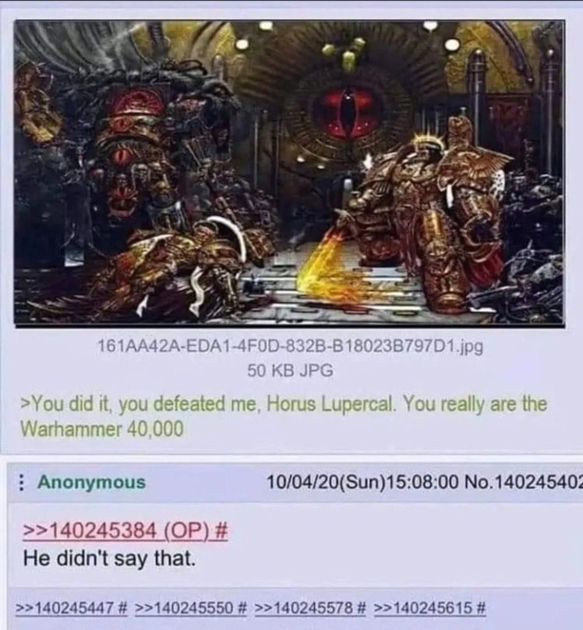 but he did