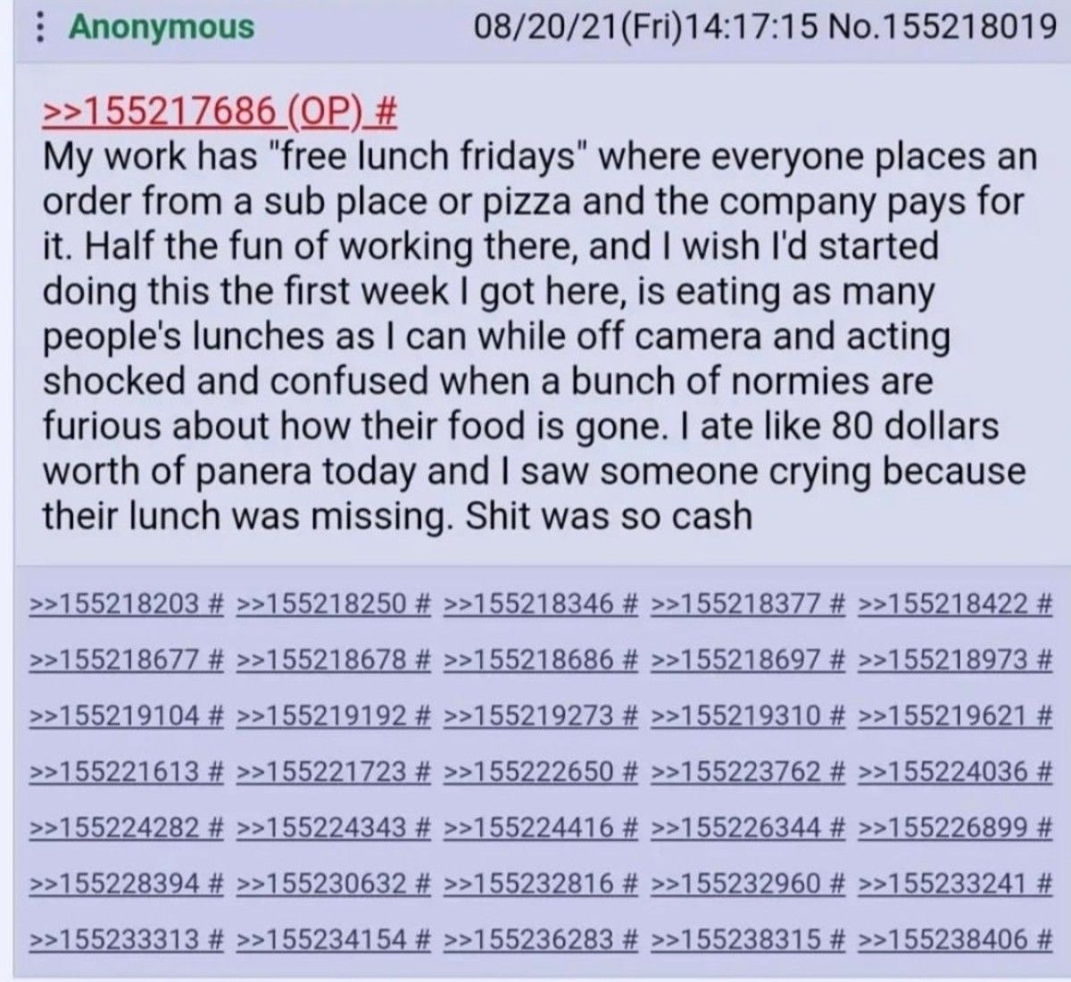 free lunch fridays