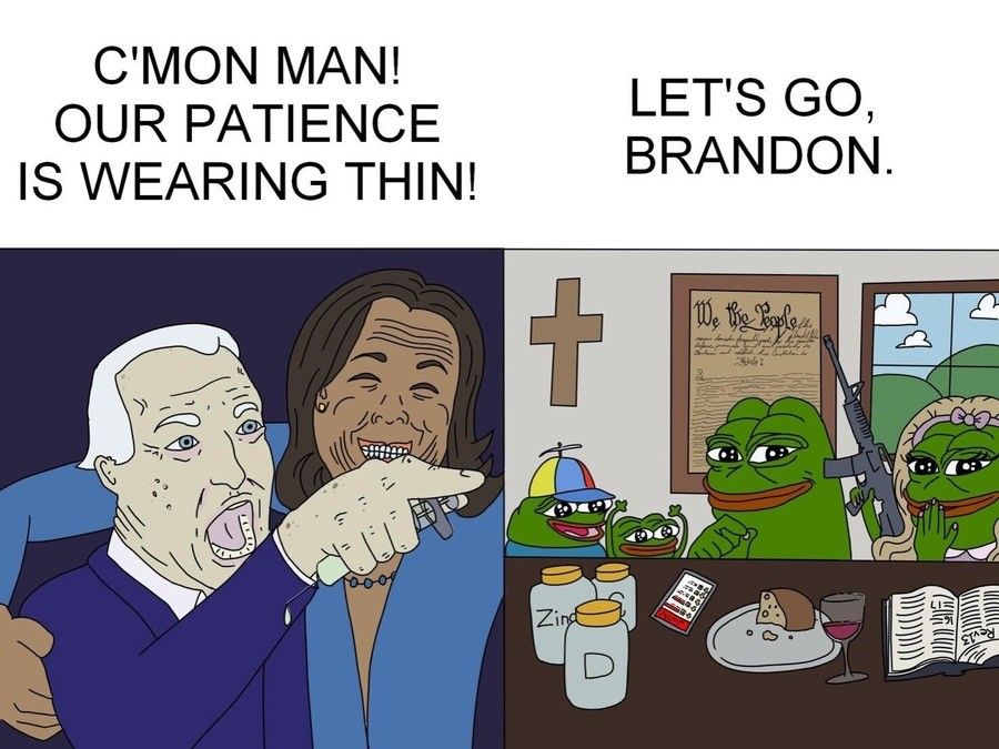 Pepe/apu a day - 265 let's go brandon pepe