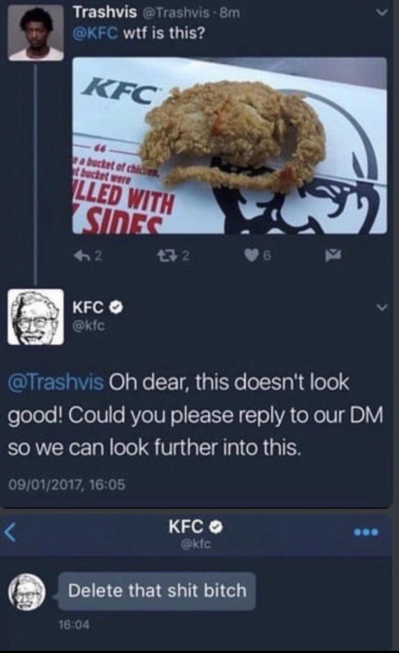 Kfc is after me now