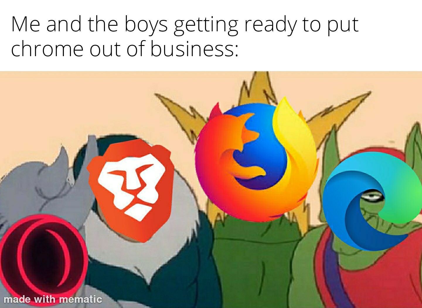 Goodbye chrome, hello Opera Gx, Firefox, Microsoft Edge and Brave!