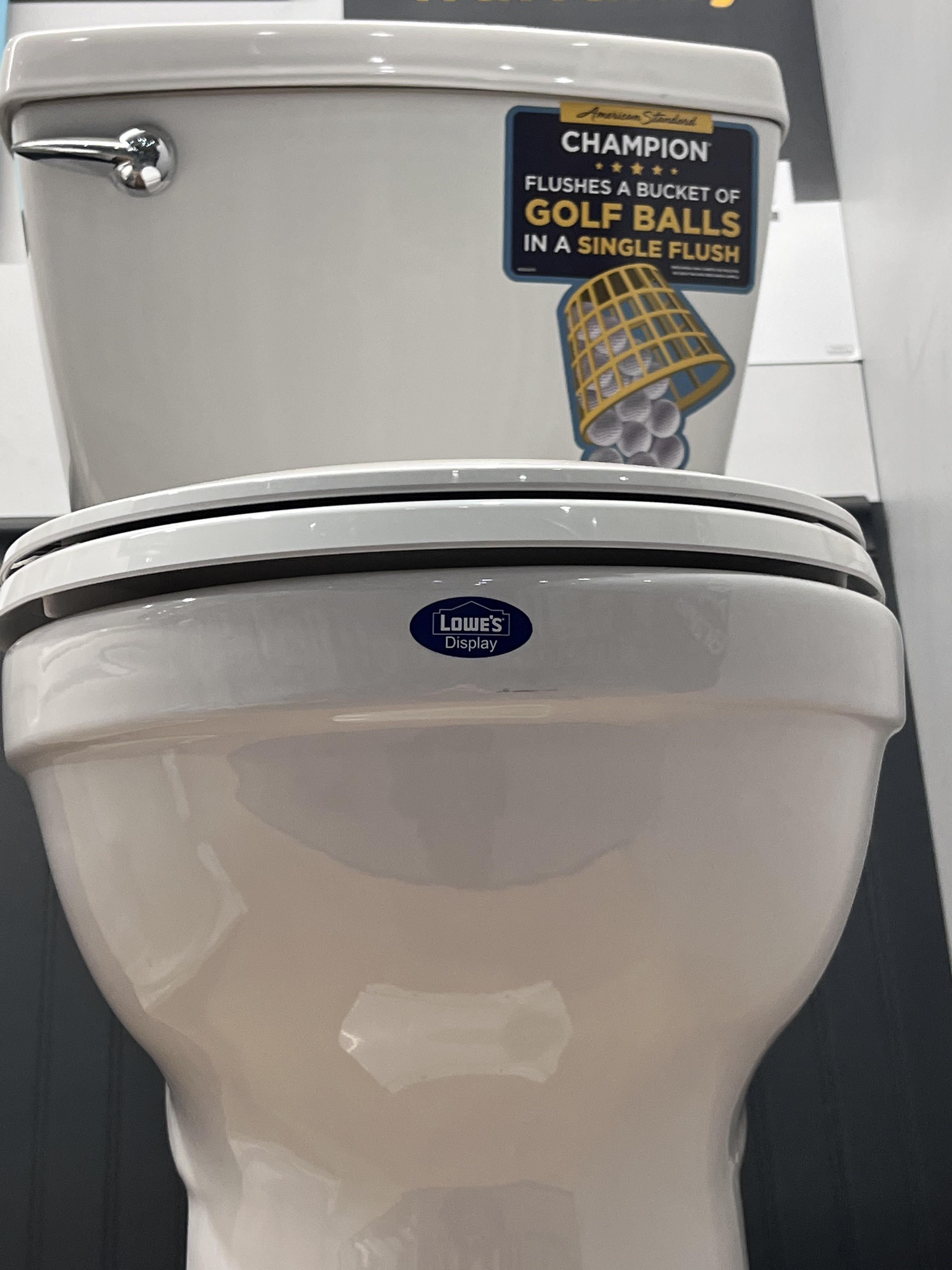 Who flushes golf balls?