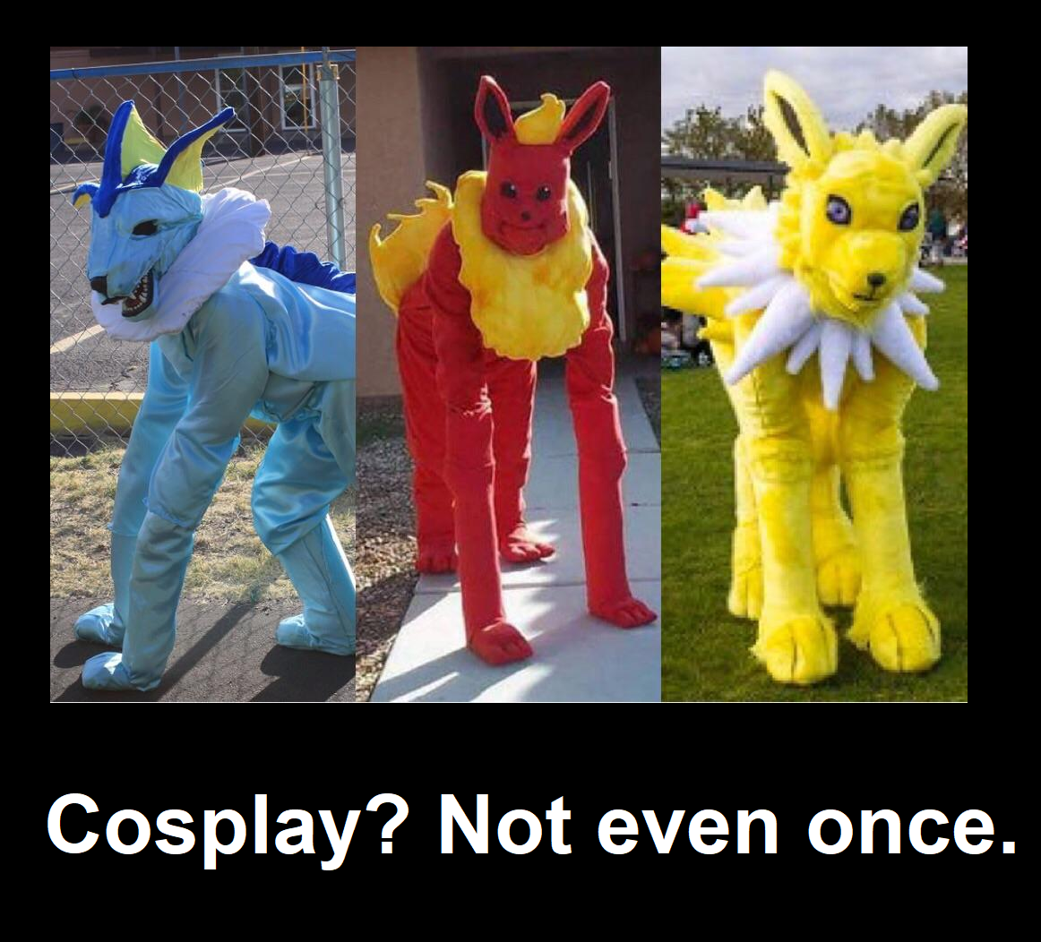 Vaporeon cosplay meme VS Vaporeon cosplay