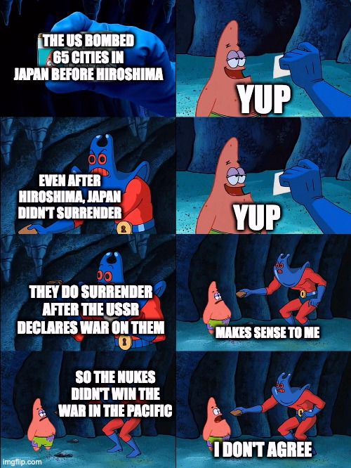 Controversial end of WWII discussion