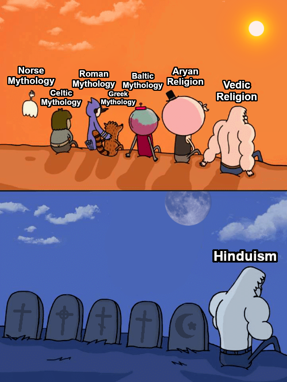 Imagine the world if the Abrahamic faiths hadn't replaced the Indo-European religions.
